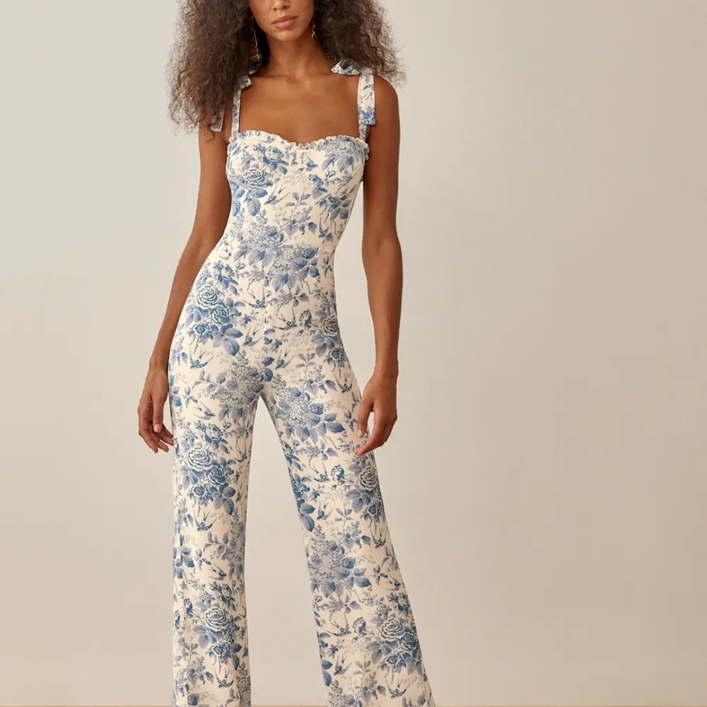 Reformation Alfred Jumpsuit In Pompadour
